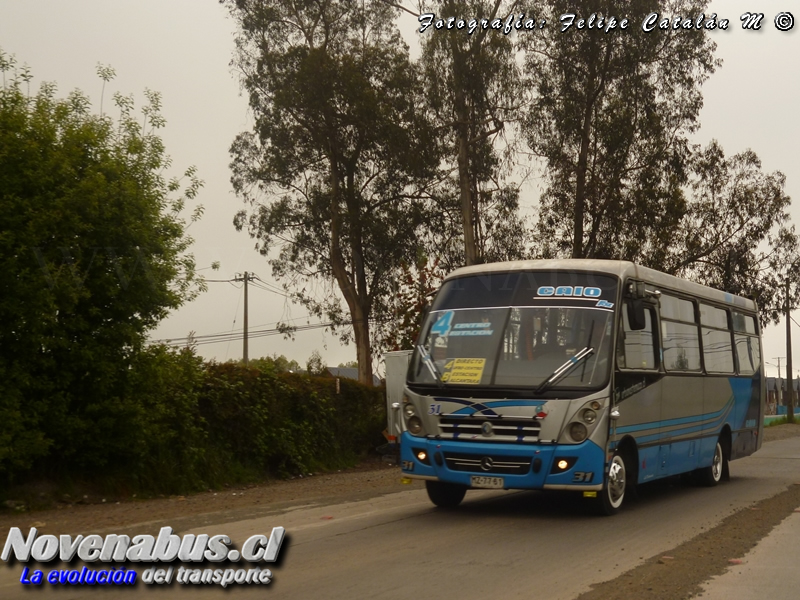 Caio Induscar  Foz / Mercedes-Benz LO-812 / Línea 4 Temuco