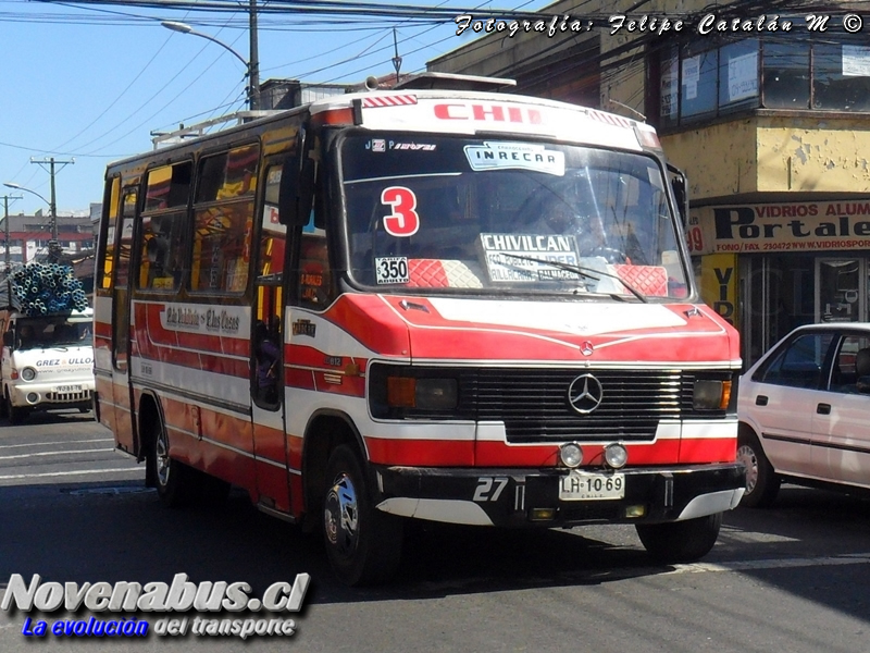 Carrocerías Inrecar / Mercedes-Benz LO-812 / Línea 3 Temuco