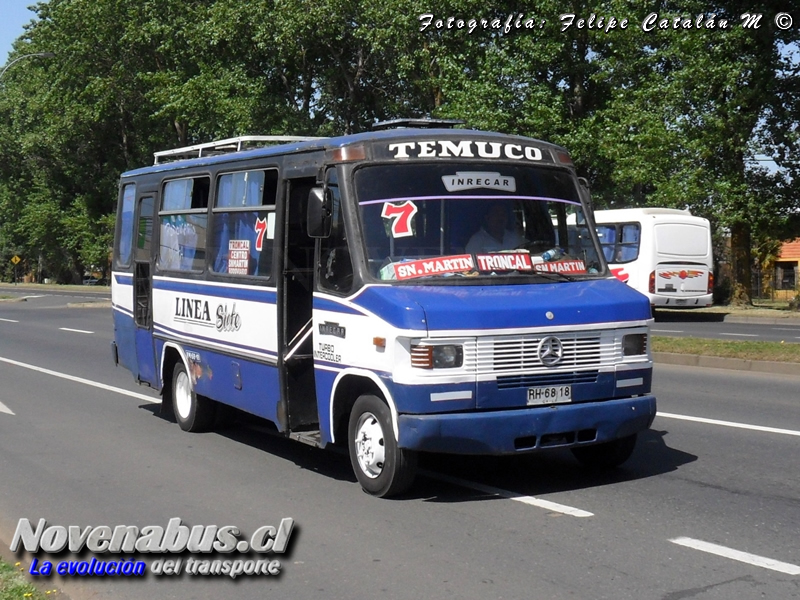 Carrocerías Inrecar / Mercedes-Benz LO-814 / Línea 7 Temuco