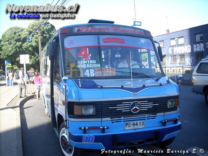 Carrocería Inrecar / Mercedes-Benz LO-814 / Línea 4 Temuco