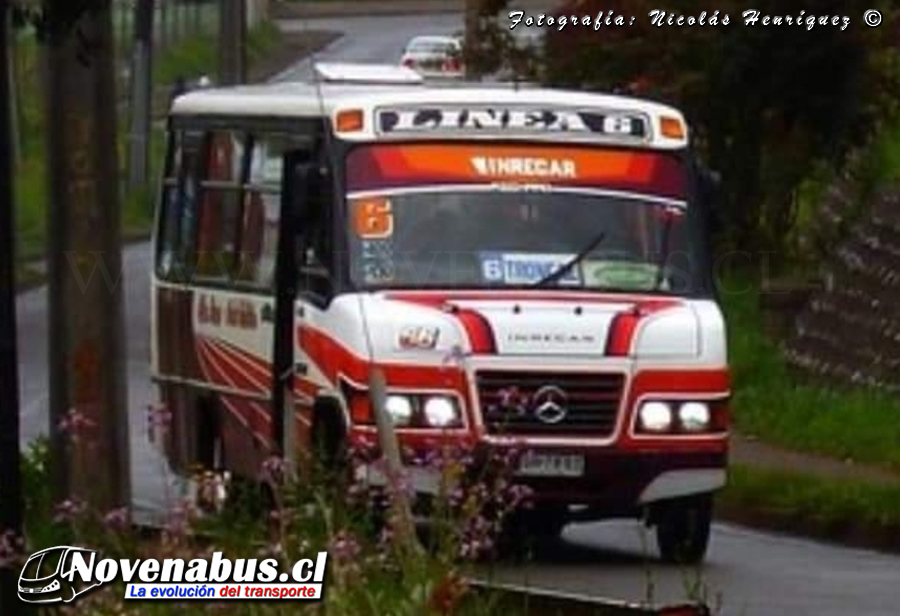 Carrocerías Inrecar / Mercedes-Benz LO-814 / Línea 6 Temuco