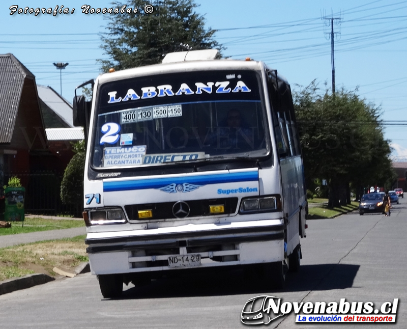 Marcopolo Senior GV  / Mercedes-Benz LO-812 / Línea 2 Temuco