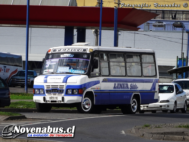 Carrocerías Inrecar ''Bulldog'' / Mercedes-Benz LO-814 / Línea 7 Temuco