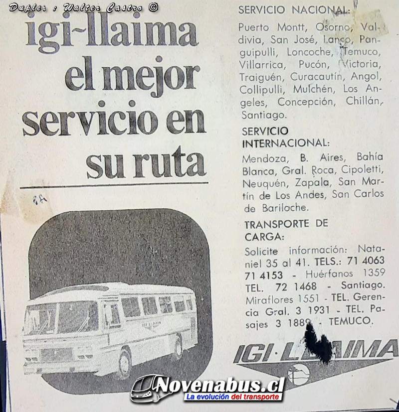 Igi Llaima El Mejor Servicio Internacional