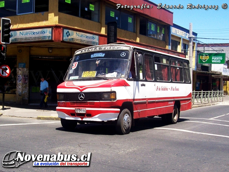 Carrocerías Inrecar / Mercedes-Benz LO-809 / Línea 3 Temuco