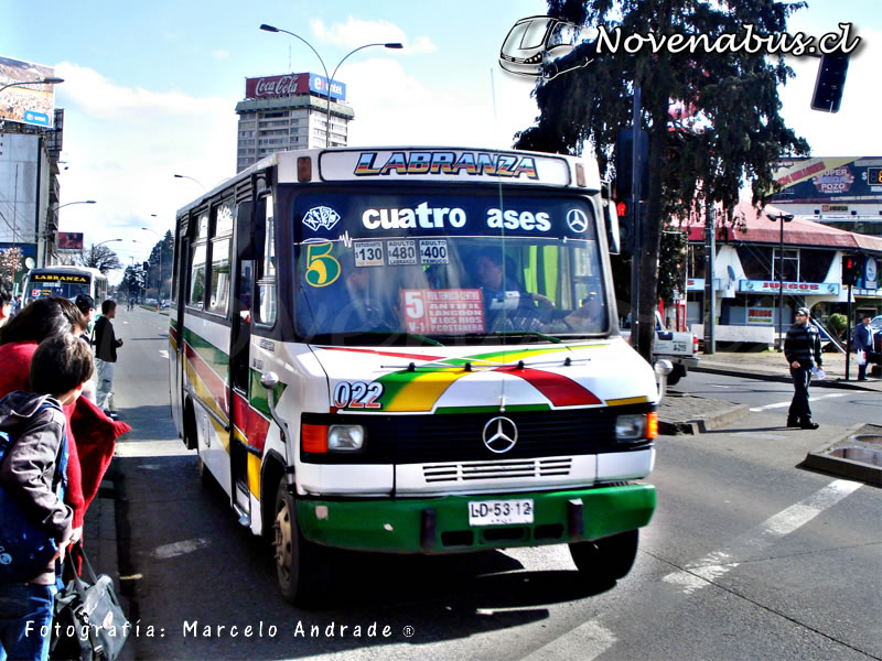 Cuatro Ases PH-50 / Mercedes Benz LO-809 / Línea 5 Temuco