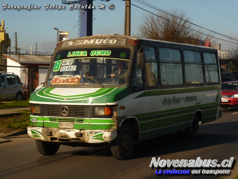 Carrocerías Inrecar / Mercedes-Benz LO-812  / Línea 8 Temuco