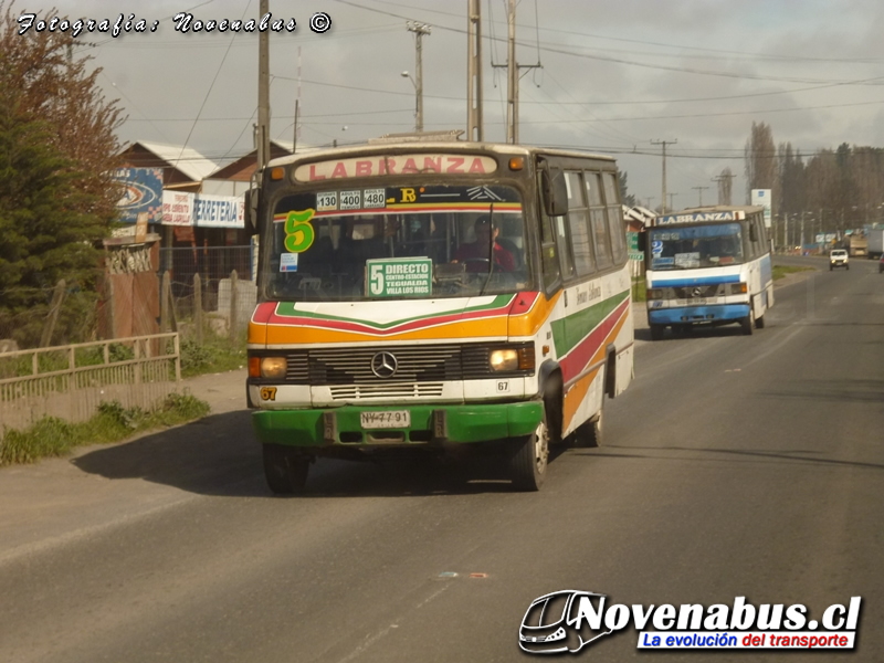 Carrocerias LR Bus & Cuatro Ases PH-50 / Mercedes-Benz LO-814 - 812 / Líneas 5 - 2 Temuco