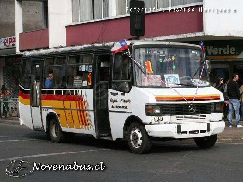 Metalpar Pucará I / Mercedes-Benz LO-809 / Línea 1 Temuco