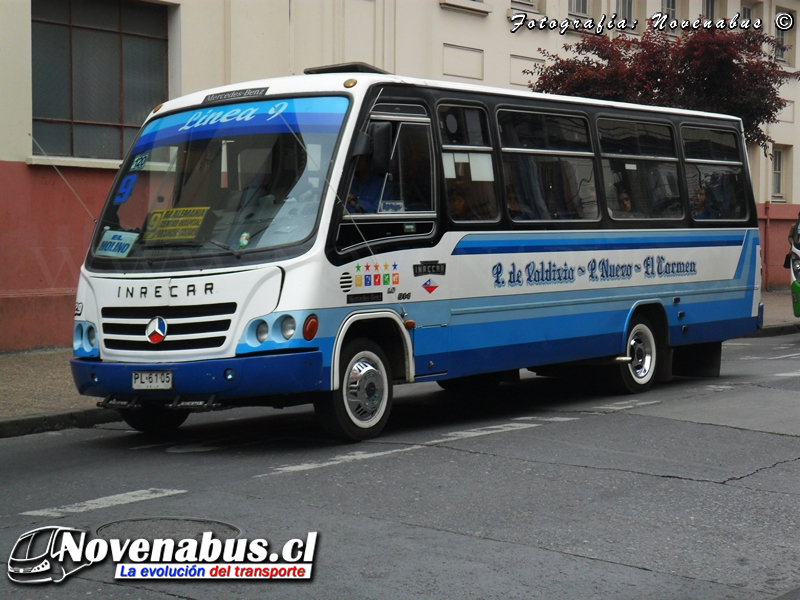 Carrocerias Inrecar / Mercedes-Benz LO-814 / Línea 9 Temuco