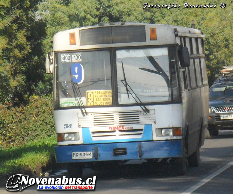 CASABUS / Dimex Interbus 433-160 / Línea 9 Temuco