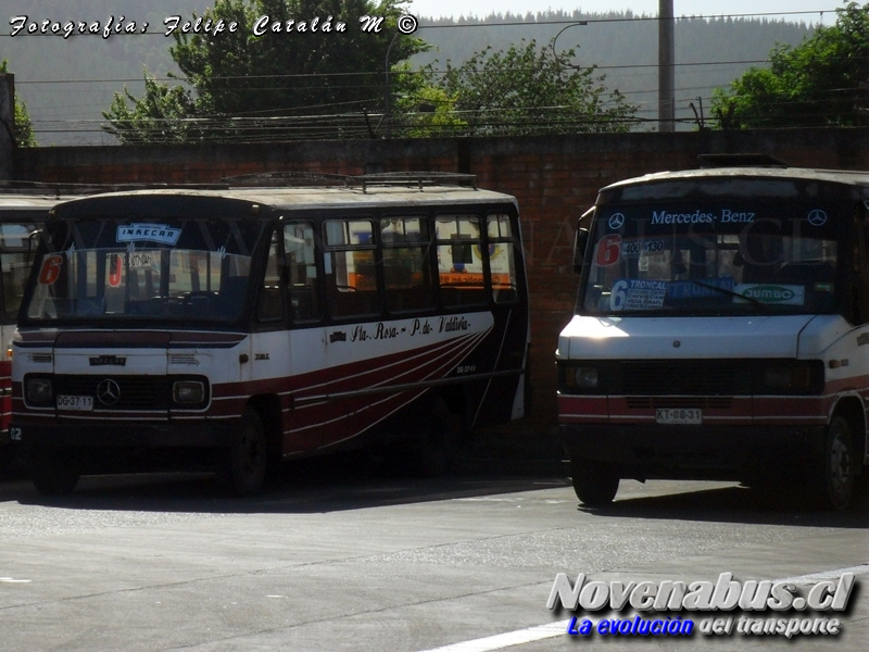 Inrecar / Mercedes-Benz 708-E & 809 / Línea 6 Temuco