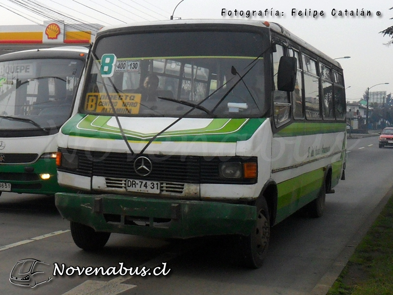 Metalpar Pucará I / Mercedes-Benz LO-809 / Línea 8 Temuco