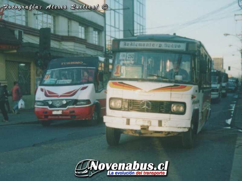 Metalpar Pucará 2000 - Sport Wagon / Mercedes-Benz LO-814 -  708-E / Línea 3 Temuco (Turismo JAO) Línea 1 Temuco