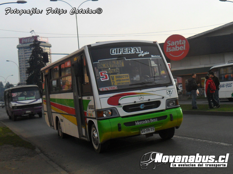 Ciferal Agilis / Mercedes-Benz LO-814 / Línea 5 Temuco