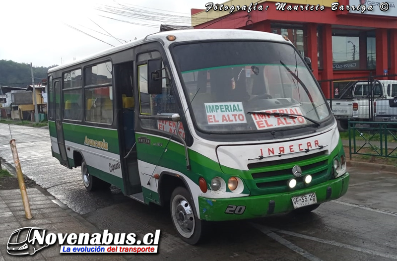 Carrocerías Inrecar Capricornio / Mercedes-Benz LO-914 / Araucanía Express