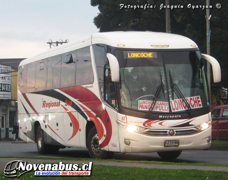 Marcopolo Viaggio 1050 G7 / Mercedes-Benz O-500RS / Regional Sur